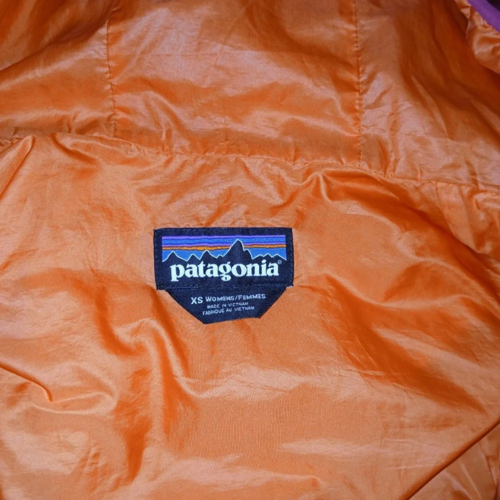 Patagonia Nano Puff Pink & Orange XS Hooded Outdoor Jacket - Picture 8 of 8